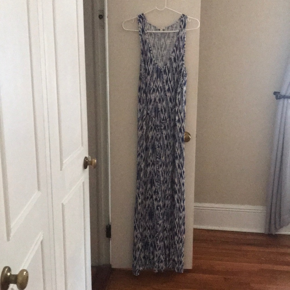 Joie printed maxi dress with tie front